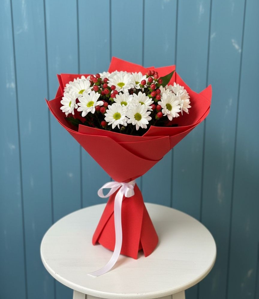 Букет цветов из: Хризантемы в Рассказово