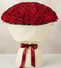 Букет 101 Красная роза Милано в Рассказово