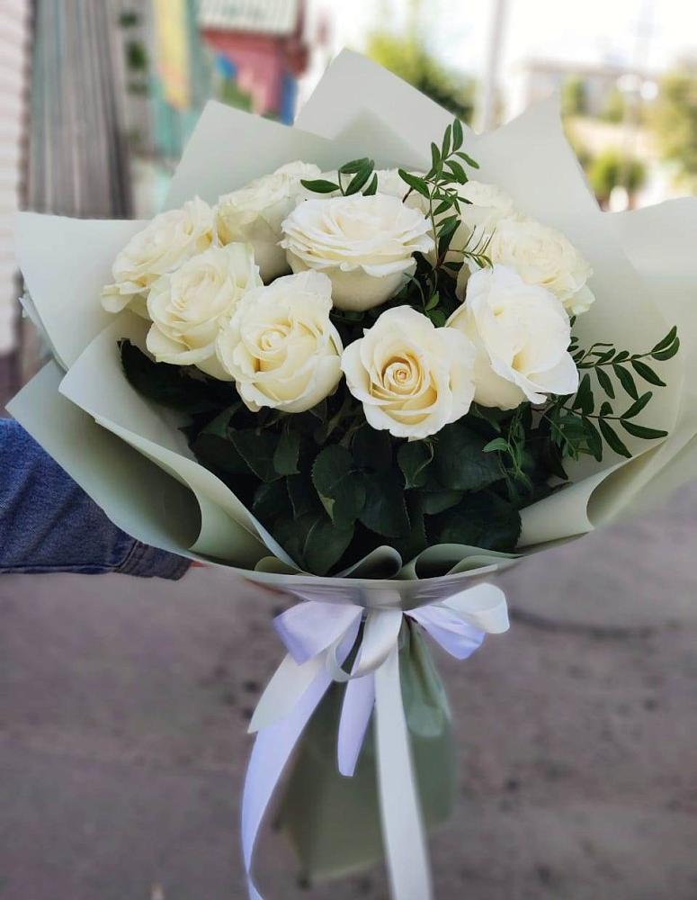 Букет Белые розы Проуд в Рассказово