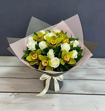 Букет цветов из:  Орхидеи и Розы в Рассказово