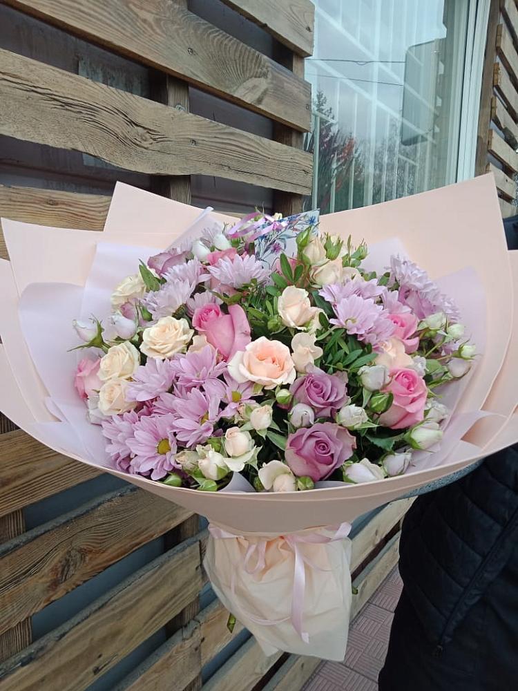 Букет цветов из: Розы и Хризантемы в Рассказово