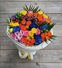 Букет цветов из:  Розы и Хризантемы в Рассказово