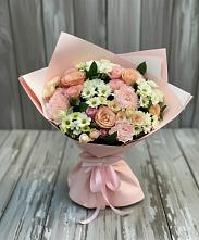 Букет цветов из:  Гвоздики, Розы и Хризантемы в Рассказово