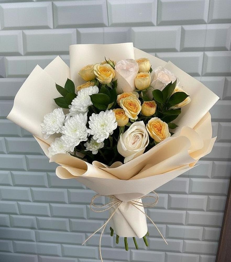 Букет цветов из: Розы и Хризантемы в Рассказово