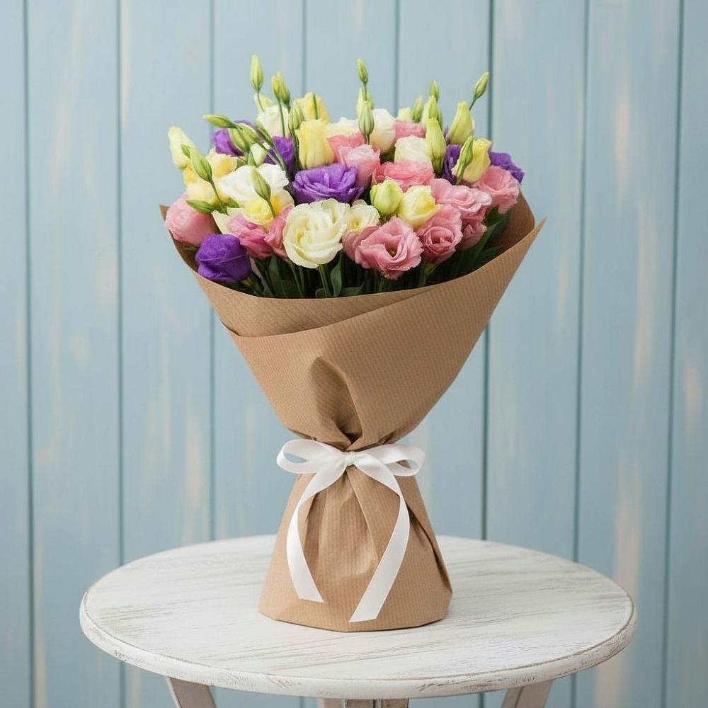 Букет цветов из: Лизиантусы в Рассказово