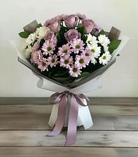 Букет цветов из:  Хризантемы и Розы в Рассказово
