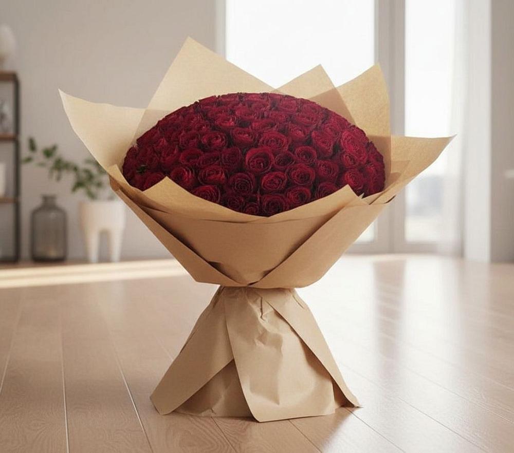 Букет 101 Красная роза в Рассказово