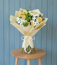 Букет цветов из:  Хризантемы и Розы #REPLACE_PRED# Рассказово