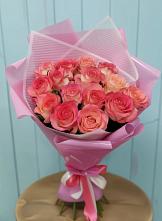 Букет 15 Розовых роз Равель в Рассказово