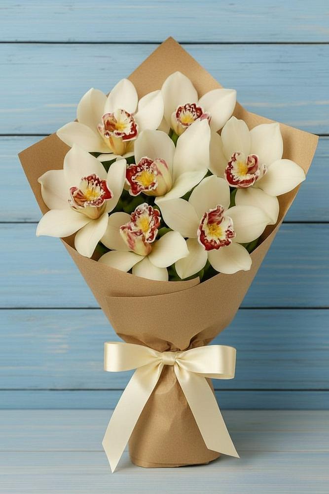 Букет цветов из: Орхидеи и Розы в Рассказово