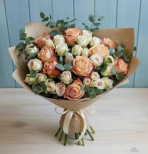 Букет цветов из:  Альстромерии и Розы в Рассказово