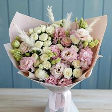 Букет цветов из:  Альстромерии и Розы в Рассказово