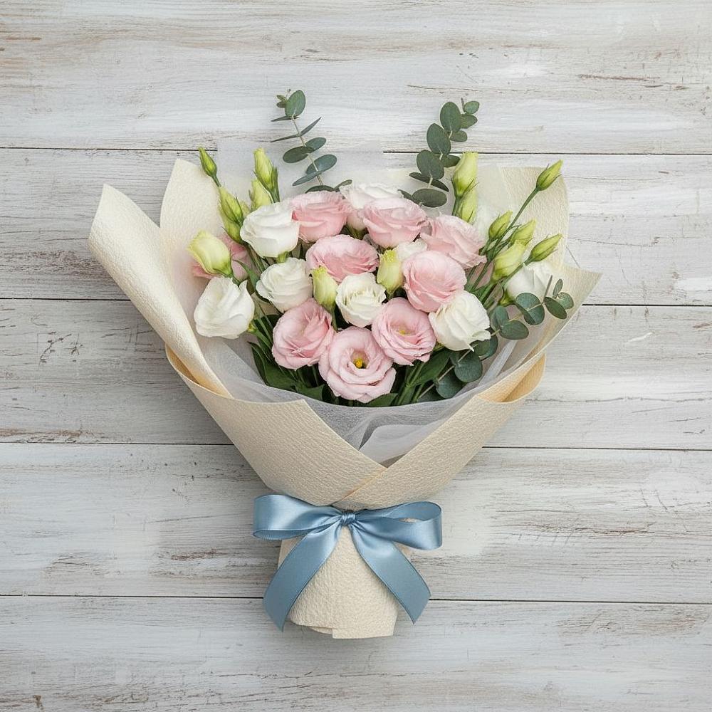 Букет цветов из: Лизиантусы в Рассказово